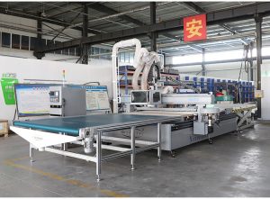 Máquina para fabricar gabinetes CNC ATC con sistema de carga automática