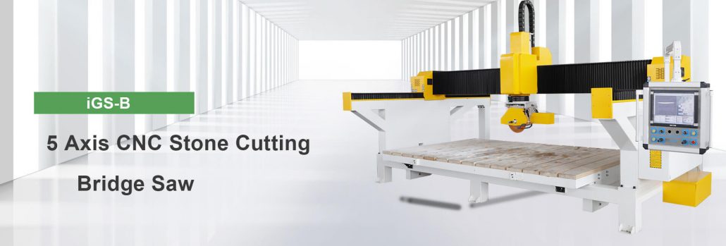 5 Axis CNC Stone Cutting Bridge Saw for Quartz Granite Marble - iGoldencnc