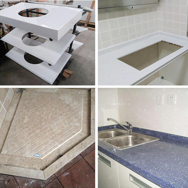 Sink countertop stone