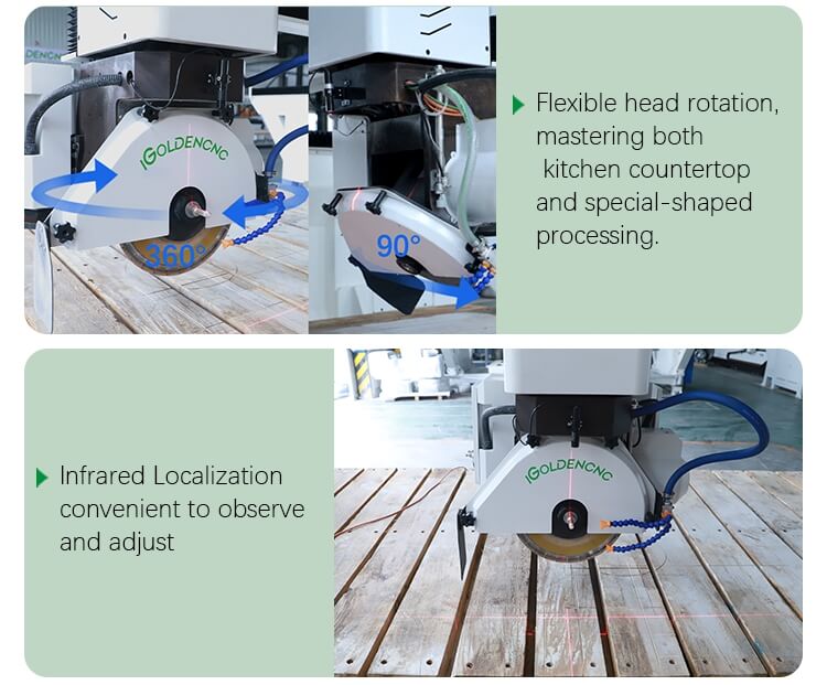 5+1 Axis Bridge Saw Machine